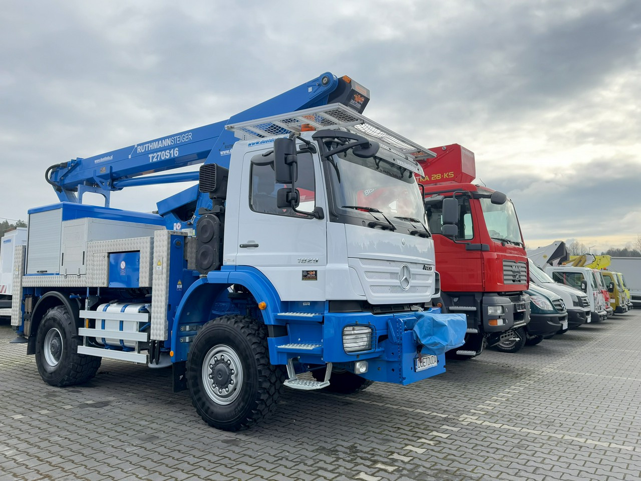 Mercedes AXOR 1829 4x4 Zwyżka RUTHMANN STEIGER T270S16 Podnośnik Koszowy - Automobilová plošina: obrázok 1 Mercedes AXOR 1829 4x4 Zwyżka RUTHMANN STEIGER T270S16 Podnośnik Koszowy - Automobilová plošina: obrázok 1