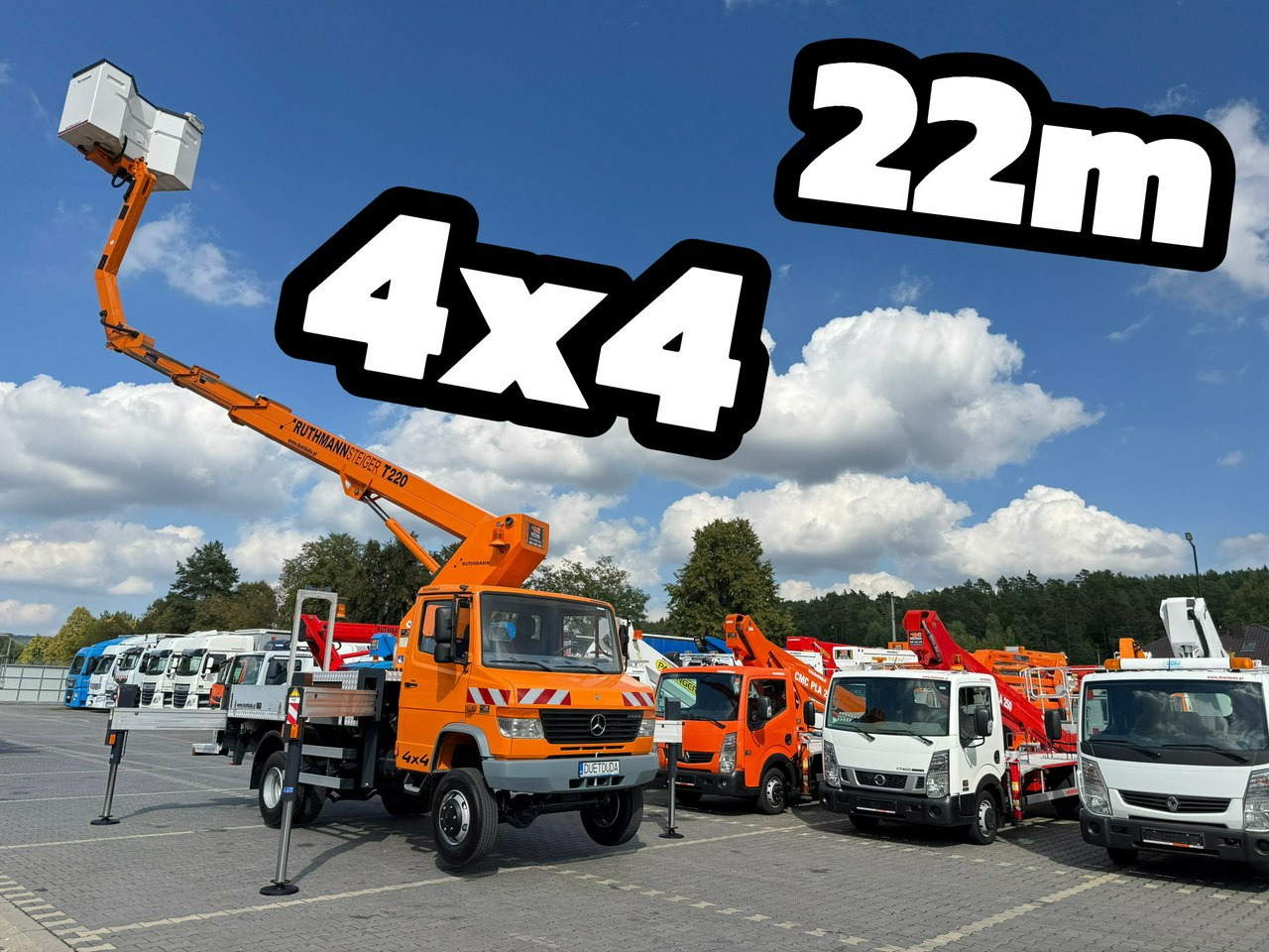 Mercedes Vario 814 D 4x4 Zwyżka RUTHMANN STEIGER T220 Podnośnik Koszowy - Automobilová plošina: obrázok 2 Mercedes Vario 814 D 4x4 Zwyżka RUTHMANN STEIGER T220 Podnośnik Koszowy - Automobilová plošina: obrázok 2