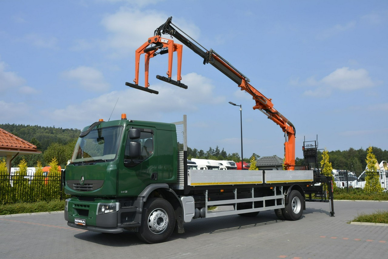 Renault Premium 180.240DXI długość Skrzyni-6.820cm + HDS TEREX TLC 92.2 - Valníkový/ Plošinový nákladný automobil, Auto s hydraulickou rukou: obrázok 1 Renault Premium 180.240DXI długość Skrzyni-6.820cm + HDS TEREX TLC 92.2 - Valníkový/ Plošinový nákladný automobil, Auto s hydraulickou rukou: obrázok 1