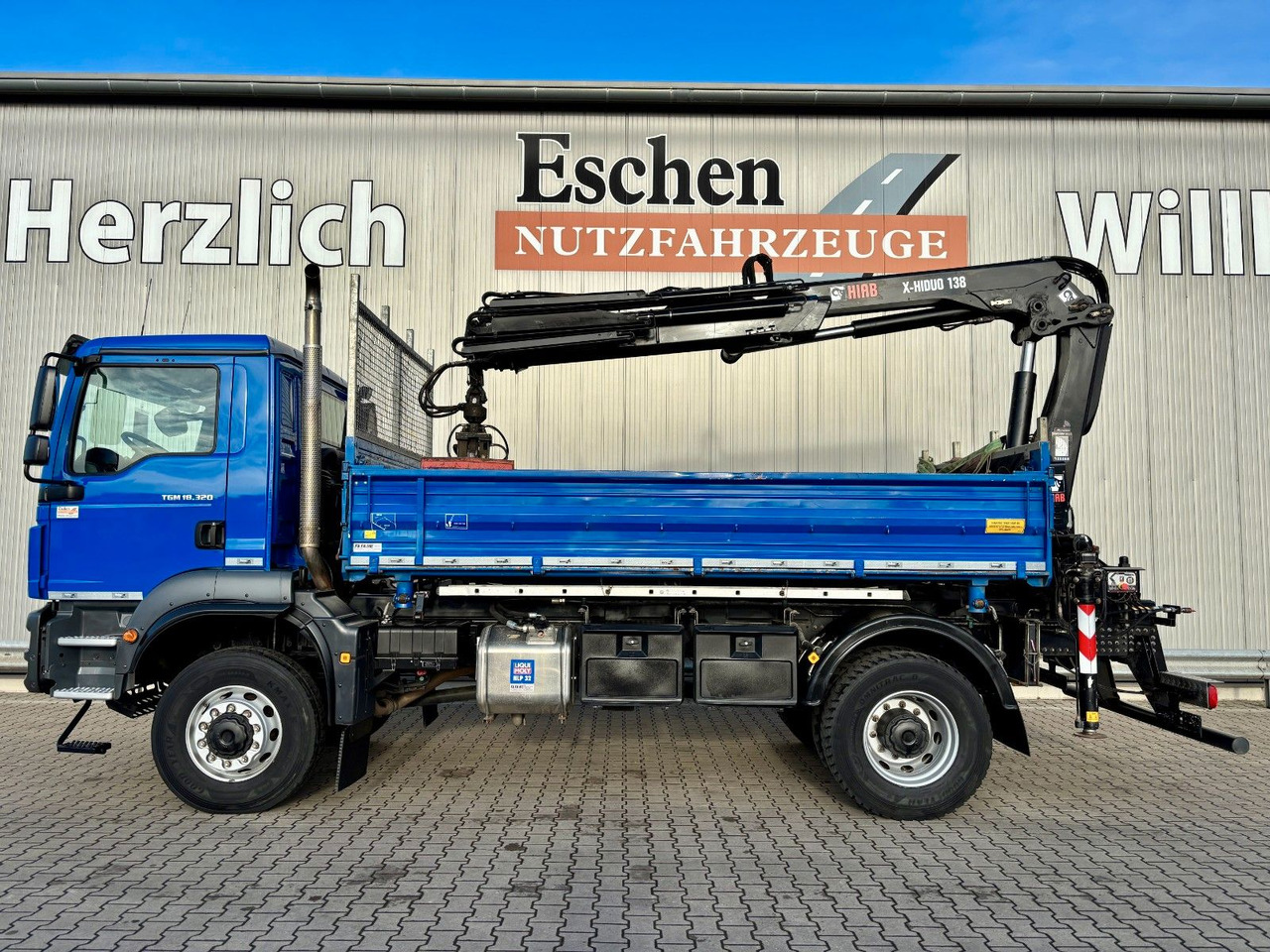 MAN TGM 18.320 4x4 BB | TÜV NEU*HIAB XHIDUO 138*FUNK - Sklápač, Auto s hydraulickou rukou: obrázok 2 MAN TGM 18.320 4x4 BB | TÜV NEU*HIAB XHIDUO 138*FUNK - Sklápač, Auto s hydraulickou rukou: obrázok 2
