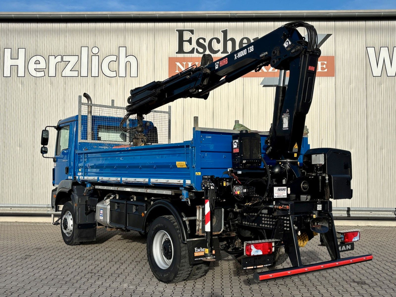 MAN TGM 18.320 4x4 BB | TÜV NEU*HIAB XHIDUO 138*FUNK - Sklápač, Auto s hydraulickou rukou: obrázok 3 MAN TGM 18.320 4x4 BB | TÜV NEU*HIAB XHIDUO 138*FUNK - Sklápač, Auto s hydraulickou rukou: obrázok 3