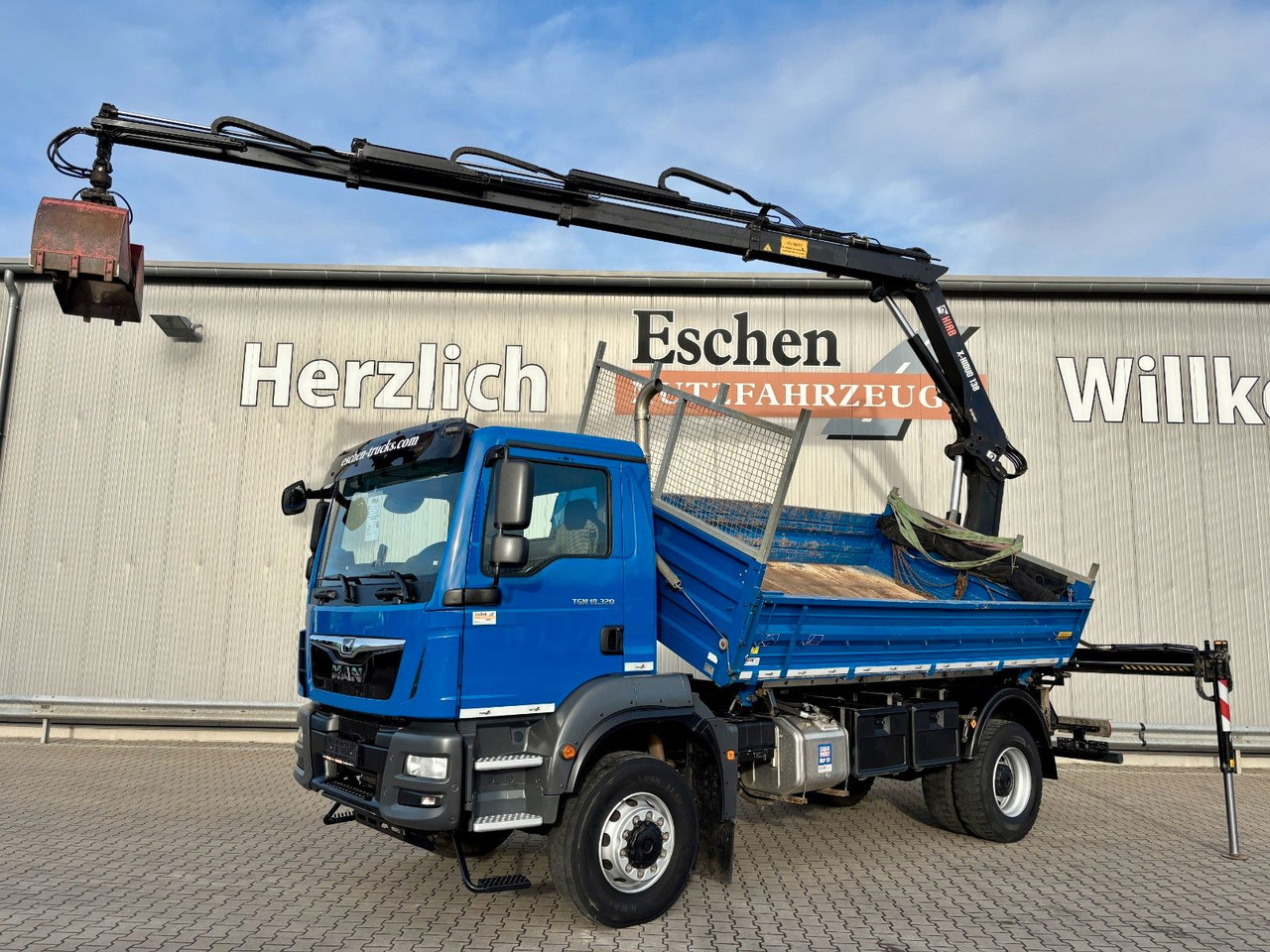 MAN TGM 18.320 4x4 BB | TÜV NEU*HIAB XHIDUO 138*FUNK - Sklápač, Auto s hydraulickou rukou: obrázok 1 MAN TGM 18.320 4x4 BB | TÜV NEU*HIAB XHIDUO 138*FUNK - Sklápač, Auto s hydraulickou rukou: obrázok 1