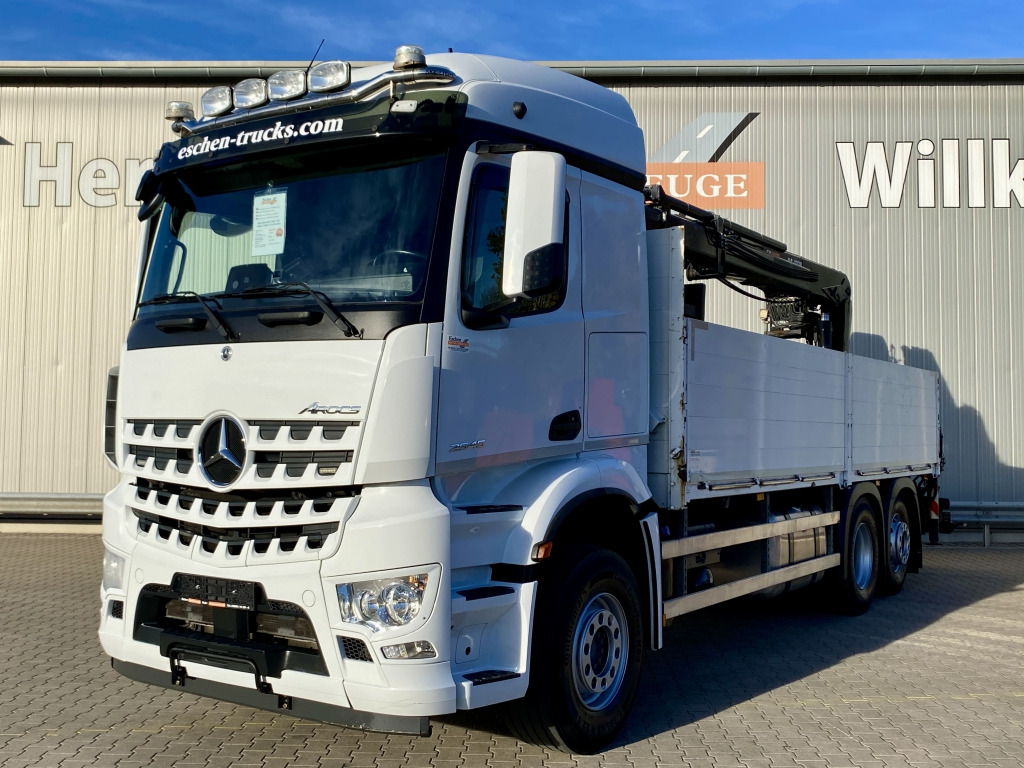 Mercedes-Benz 2545 L 6x2 Arocs / HIAB 177 K Pro Kran - Valníkový/ Plošinový nákladný automobil, Auto s hydraulickou rukou: obrázok 1 Mercedes-Benz 2545 L 6x2 Arocs / HIAB 177 K Pro Kran - Valníkový/ Plošinový nákladný automobil, Auto s hydraulickou rukou: obrázok 1