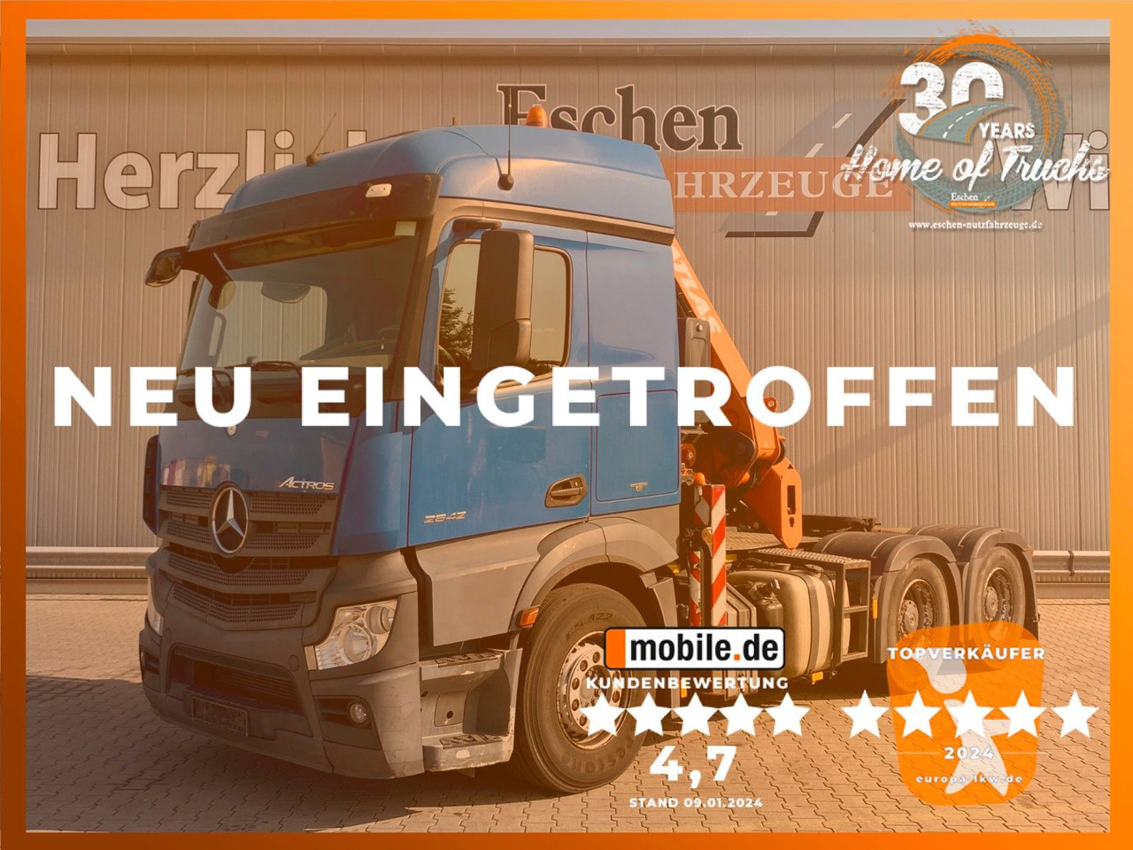 Mercedes-Benz Actros 2642 6x4 | Atlas 332.3 E-AS*Funk*Navi*AC - Ťahač: obrázok 1 Mercedes-Benz Actros 2642 6x4 | Atlas 332.3 E-AS*Funk*Navi*AC - Ťahač: obrázok 1