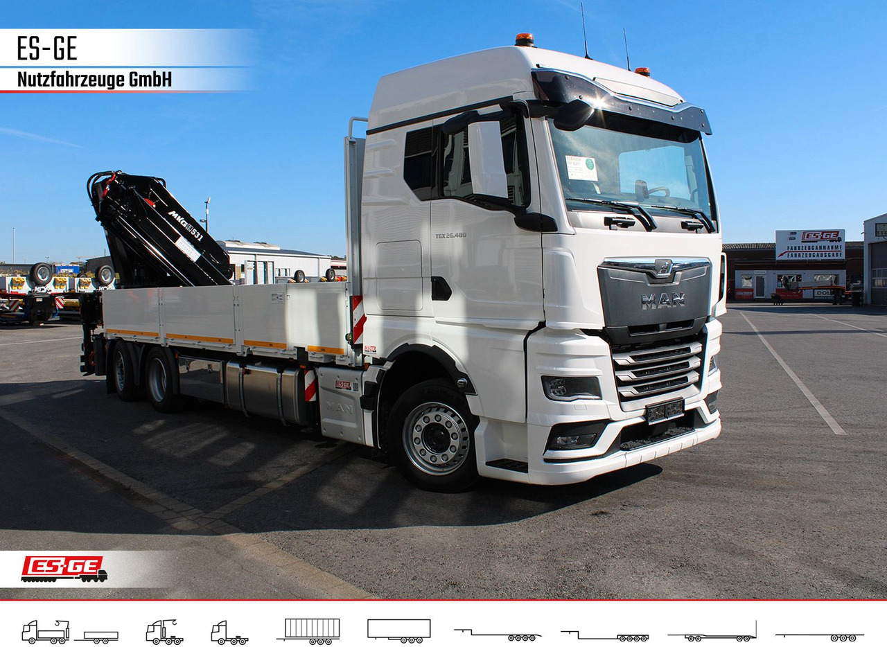 MAN TGX 26.480 6x2-4 LL, MKG-Ladekran HLK531 a5 - Valníkový/ Plošinový nákladný automobil, Auto s hydraulickou rukou: obrázok 3 MAN TGX 26.480 6x2-4 LL, MKG-Ladekran HLK531 a5 - Valníkový/ Plošinový nákladný automobil, Auto s hydraulickou rukou: obrázok 3