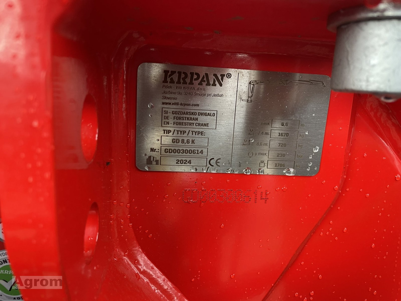 Nový Vyvážací príves Krpan GP 15 D + Kran 8,6 K: obrázok 14 Nový Vyvážací príves Krpan GP 15 D + Kran 8,6 K: obrázok 14