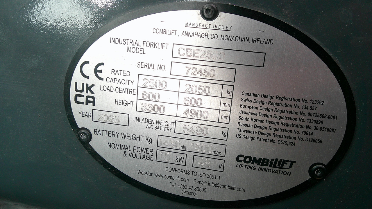 COMBILIFT CBE2500 CABIN - Bočný nakladač: obrázok 2 COMBILIFT CBE2500 CABIN - Bočný nakladač: obrázok 2