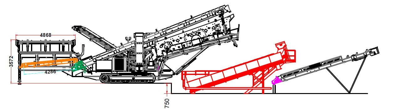 FABO crawler screen - Třídič: obrázok 1 FABO crawler screen - Třídič: obrázok 1