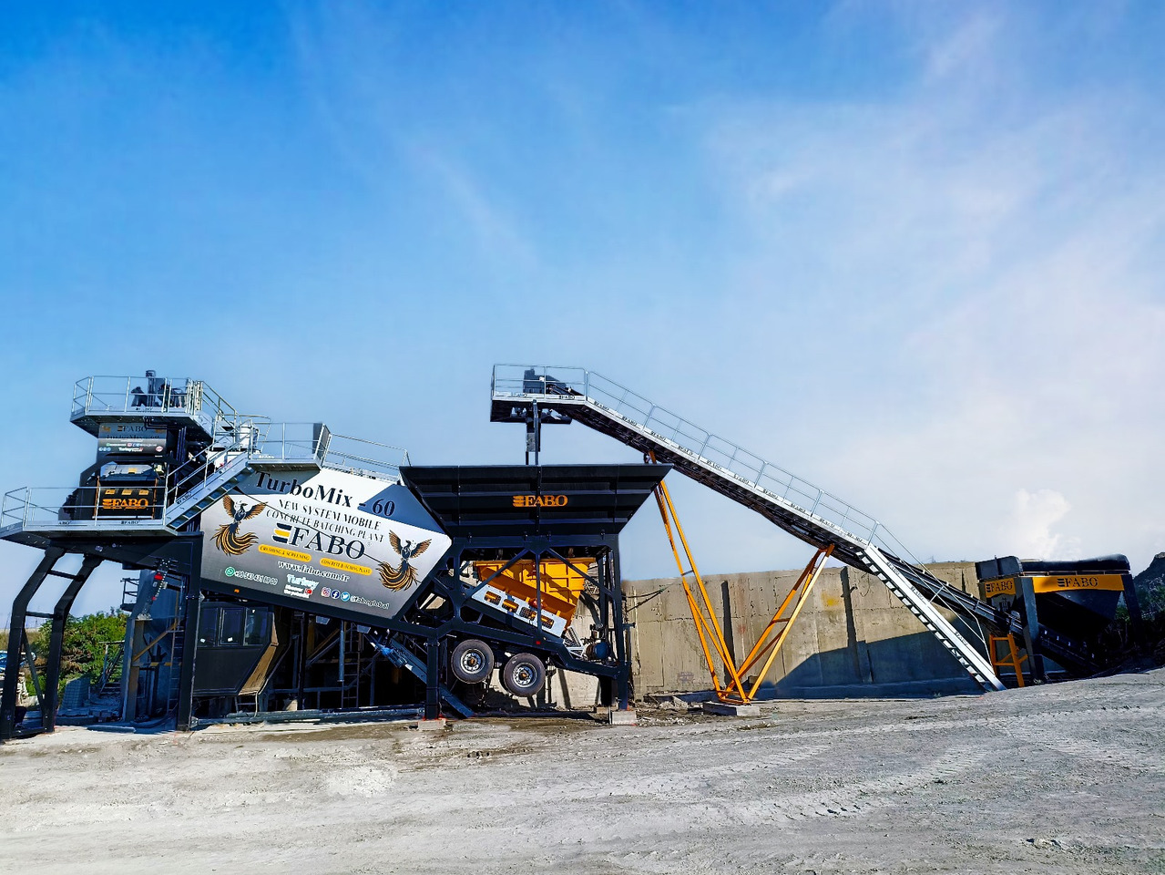 FABO mobile concrete batching plant - Betonáreň: obrázok 2 FABO mobile concrete batching plant - Betonáreň: obrázok 2