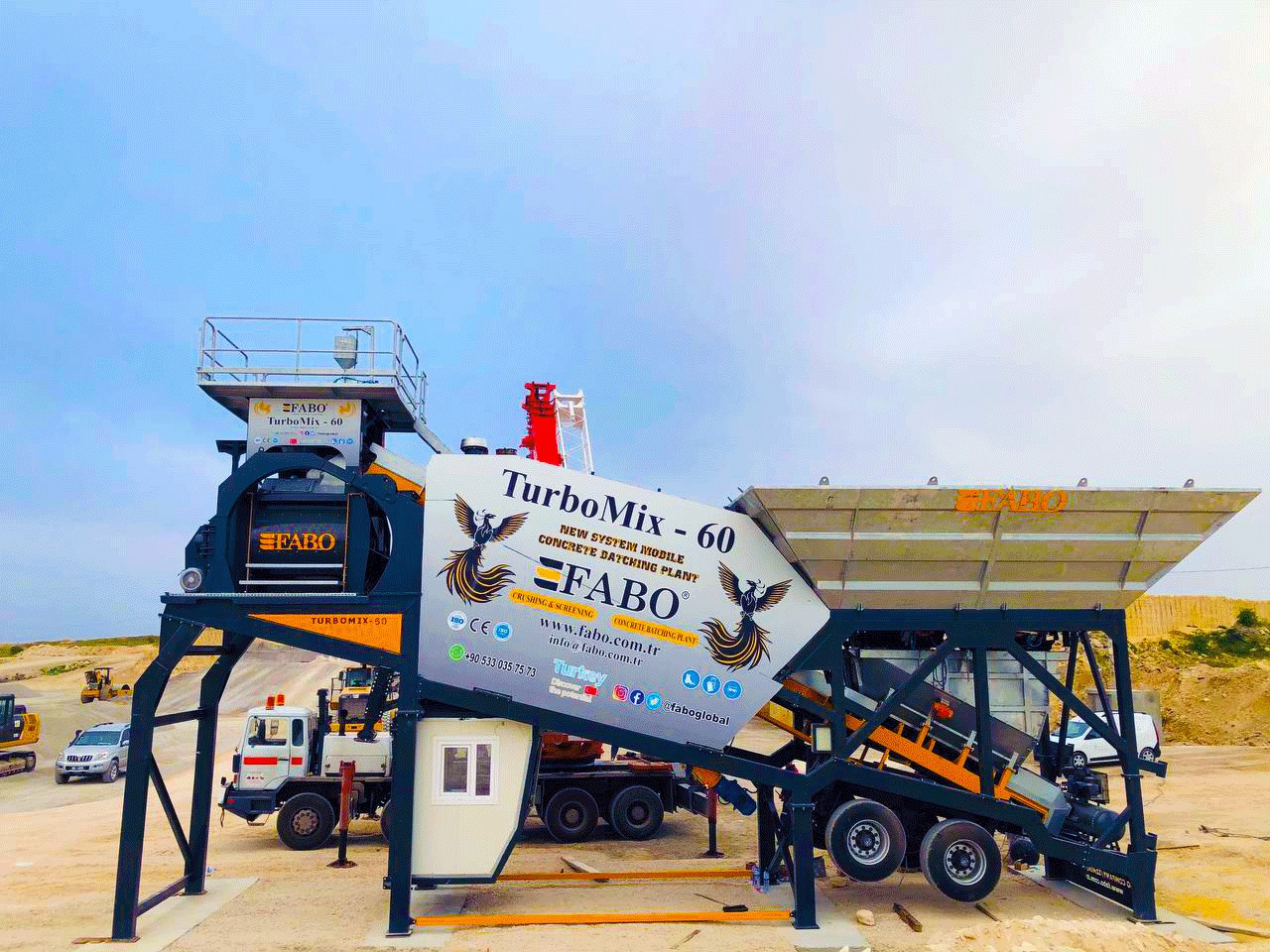 FABO mobile concrete batching plant - Betonáreň: obrázok 5 FABO mobile concrete batching plant - Betonáreň: obrázok 5