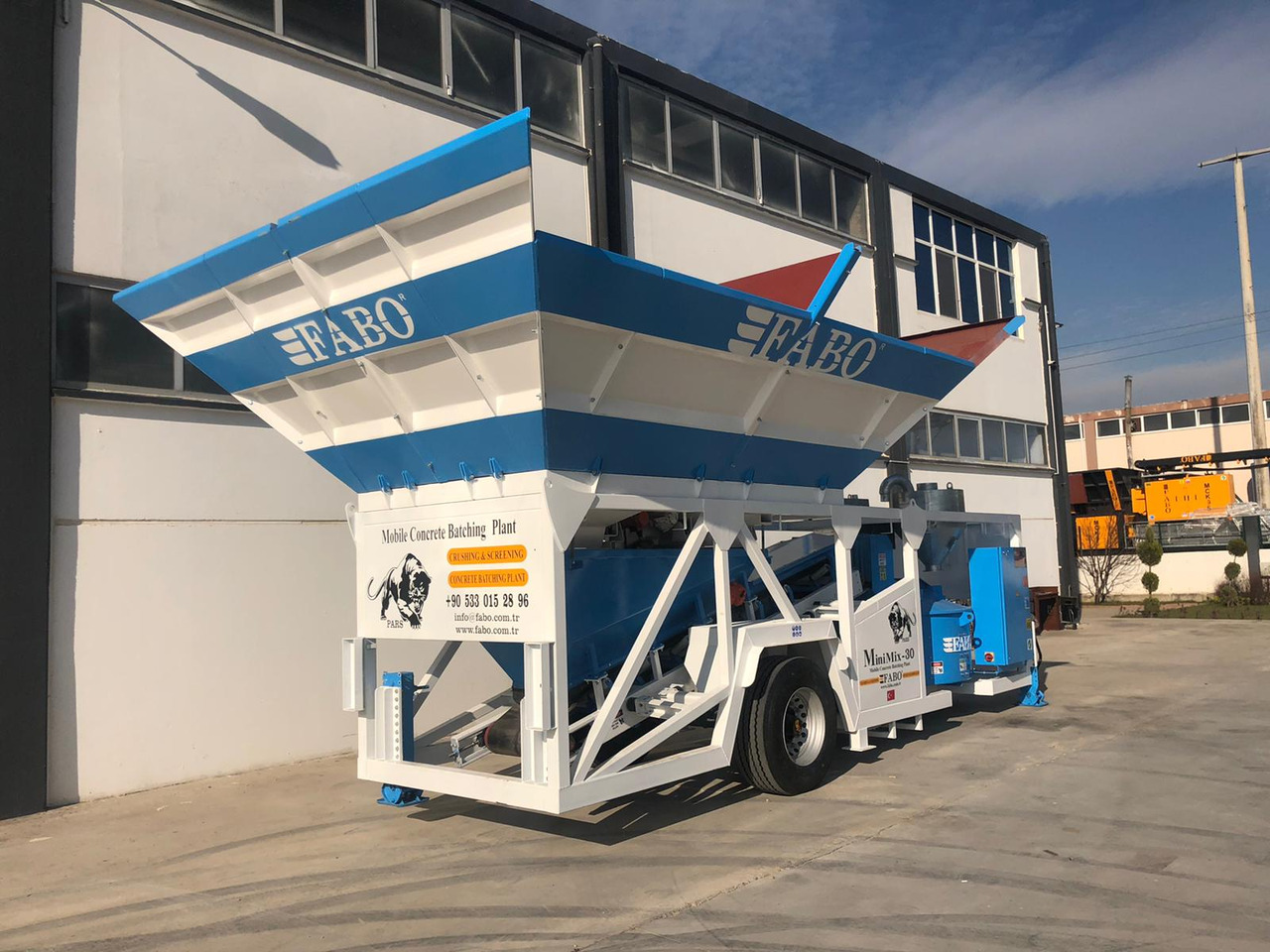 FABO mobile concrete batching plant - Betonáreň: obrázok 3 FABO mobile concrete batching plant - Betonáreň: obrázok 3