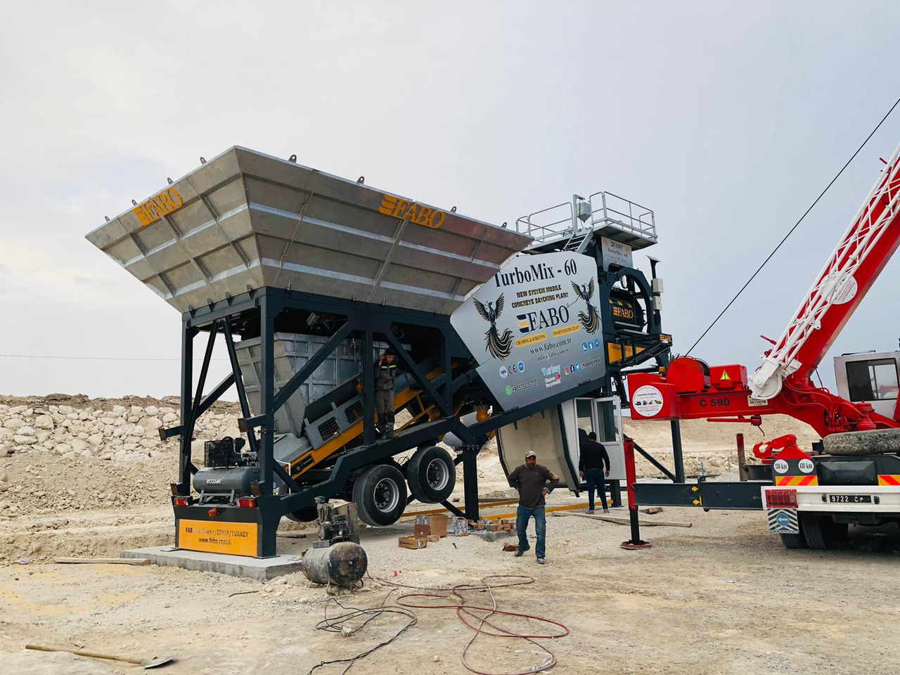 FABO mobile concrete batching plant - Betonáreň: obrázok 3 FABO mobile concrete batching plant - Betonáreň: obrázok 3