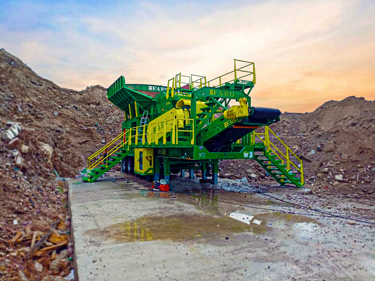 FABO mobile impact crusher - Nárazový drvič: obrázok 4 FABO mobile impact crusher - Nárazový drvič: obrázok 4