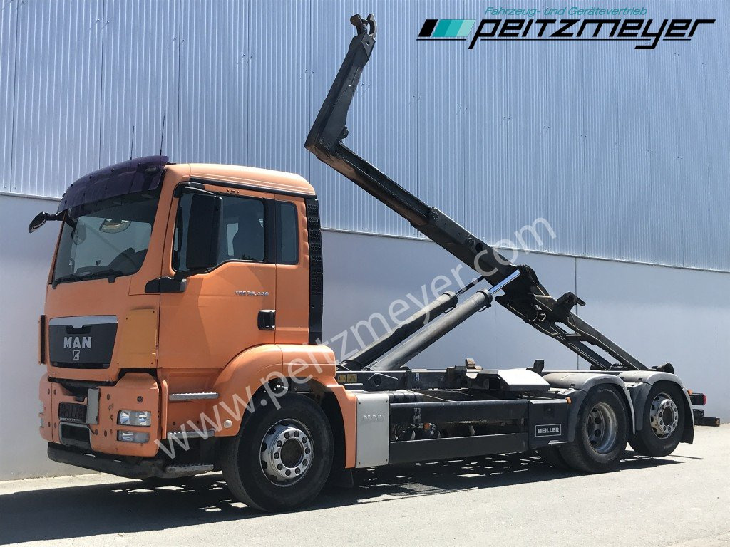 MAN TGS 26.440 BL6x2 Meiller RK 2070 mit Lenkachse - Hákový nosič kontajnerov: obrázok 1 MAN TGS 26.440 BL6x2 Meiller RK 2070 mit Lenkachse - Hákový nosič kontajnerov: obrázok 1