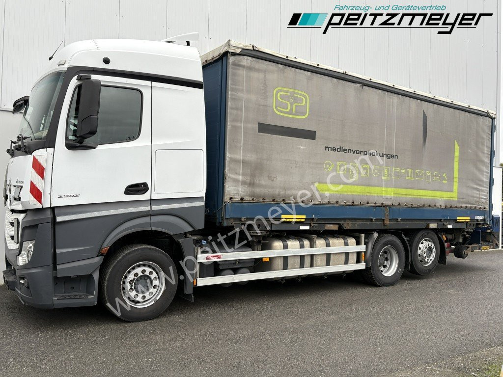 MERCEDES-BENZ Actros 2542 LL BDF Pritsche + Mitnahmestapler komplett - Plachtové nákladné vozidlo: obrázok 1 MERCEDES-BENZ Actros 2542 LL BDF Pritsche + Mitnahmestapler komplett - Plachtové nákladné vozidlo: obrázok 1