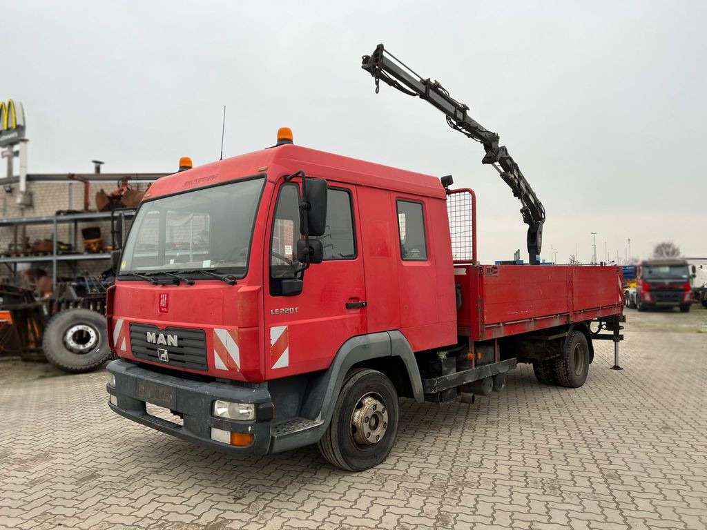 MAN LE 12.225 LC Pritsche Heckkran 6 Zylinder Doka Topzust - Valníkový/ Plošinový nákladný automobil, Auto s hydraulickou rukou: obrázok 5 MAN LE 12.225 LC Pritsche Heckkran 6 Zylinder Doka Topzust - Valníkový/ Plošinový nákladný automobil, Auto s hydraulickou rukou: obrázok 5