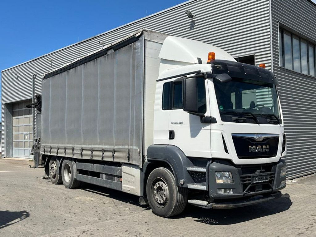 MAN TG-S 26.400 6x2-2 BL Pritsche Heckkran 5xhydr.Au - Auto s hydraulickou rukou: obrázok 2 MAN TG-S 26.400 6x2-2 BL Pritsche Heckkran 5xhydr.Au - Auto s hydraulickou rukou: obrázok 2