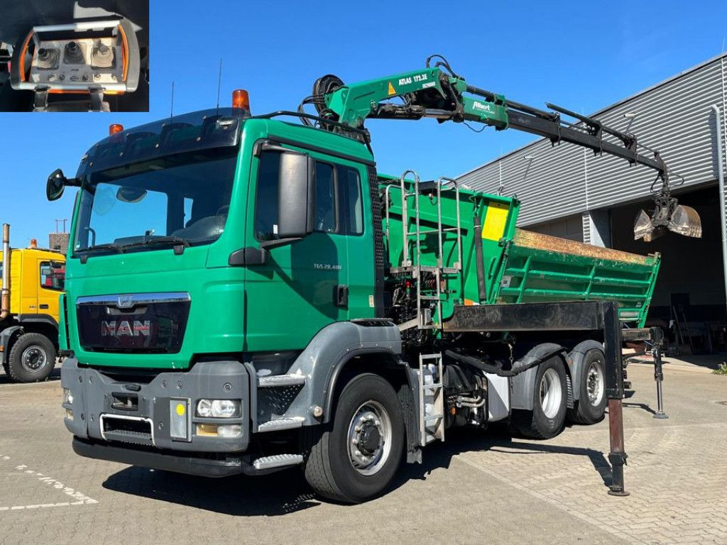 MAN TG-S 28.480 6x4H-4 BL 3-Achs Kipper Kran Funk Li - Auto s hydraulickou rukou: obrázok 1 MAN TG-S 28.480 6x4H-4 BL 3-Achs Kipper Kran Funk Li - Auto s hydraulickou rukou: obrázok 1