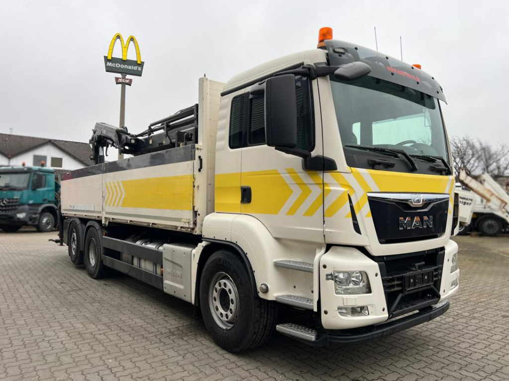 MAN TG-S Pritsche Heckkran 26.400 6x2-2 BL 5xhydr, faltbar, Hiab 192 E - 5 / Funk - Valníkový/ Plošinový nákladný automobil, Auto s hydraulickou rukou: obrázok 2 MAN TG-S Pritsche Heckkran 26.400 6x2-2 BL 5xhydr, faltbar, Hiab 192 E - 5 / Funk - Valníkový/ Plošinový nákladný automobil, Auto s hydraulickou rukou: obrázok 2