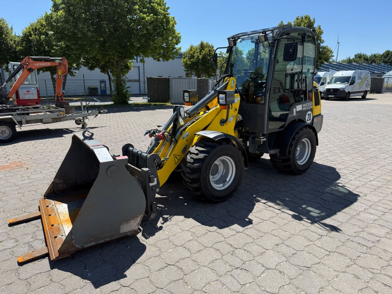 Wacker WL 25, Bj 23, 210 BH, Breitreifen Schaufel Gabel - Kolesový nakladač: obrázok 1 Wacker WL 25, Bj 23, 210 BH, Breitreifen Schaufel Gabel - Kolesový nakladač: obrázok 1
