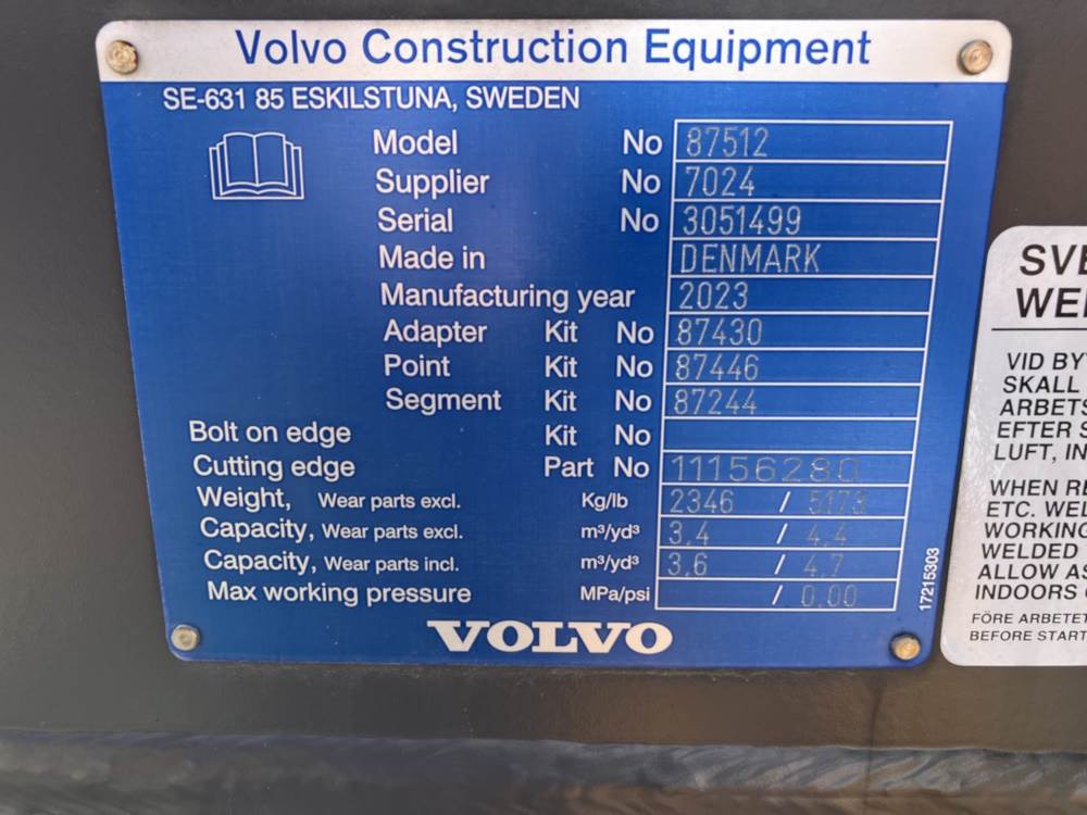 Volvo Schaufel mit Zähnen - Lyžica: obrázok 5 Volvo Schaufel mit Zähnen - Lyžica: obrázok 5