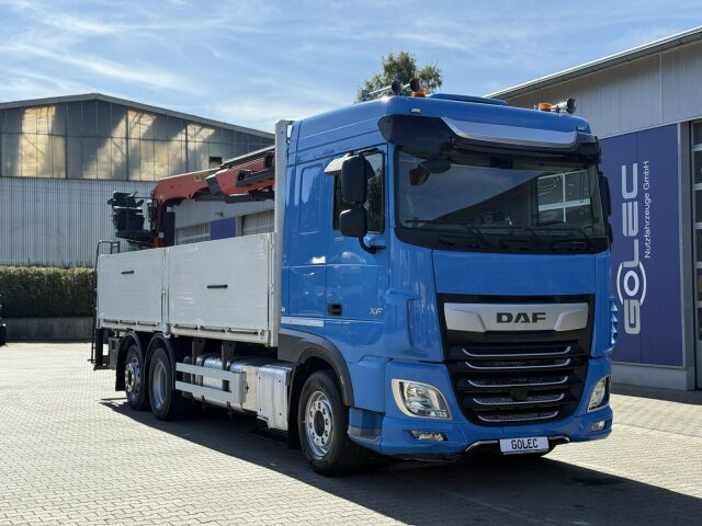 DAF XF 480 Pritsche Kran Palfinger 21000L - Valníkový/ Plošinový nákladný automobil, Auto s hydraulickou rukou: obrázok 1 DAF XF 480 Pritsche Kran Palfinger 21000L - Valníkový/ Plošinový nákladný automobil, Auto s hydraulickou rukou: obrázok 1