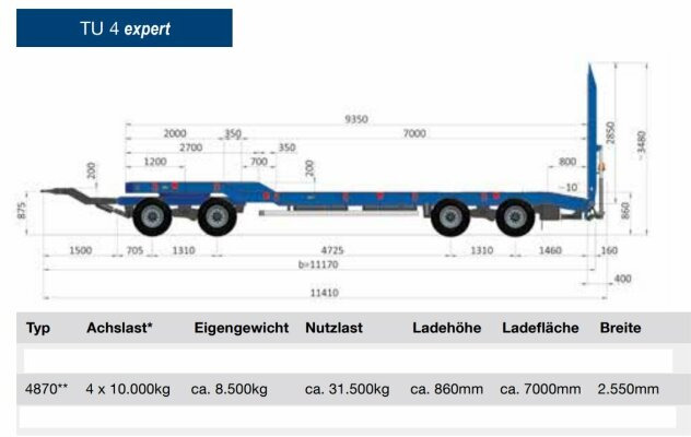 Leasing Goldhofer TU 4 EXPERT 4870 Tieflader Anhänger 44,8 T Goldhofer TU 4 EXPERT 4870 Tieflader Anhänger 44,8 T: obrázok 12