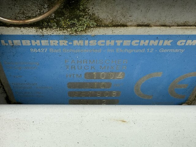 Liebherr Betonmischer Concrete Auflieger 10 m³ - Domiešavač: obrázok 2 Liebherr Betonmischer Concrete Auflieger 10 m³ - Domiešavač: obrázok 2