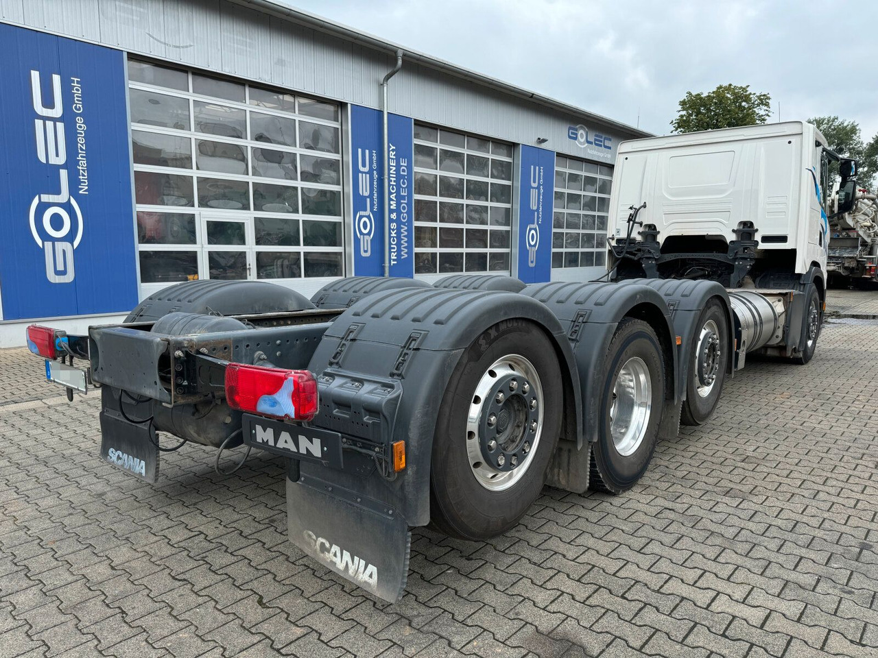 Podvozek s kabinou, Auto s hydraulickou rukou Scania G 410 B8x2*6 NB LNG Fahrgestell Nebenantrieb: obrázok 5
