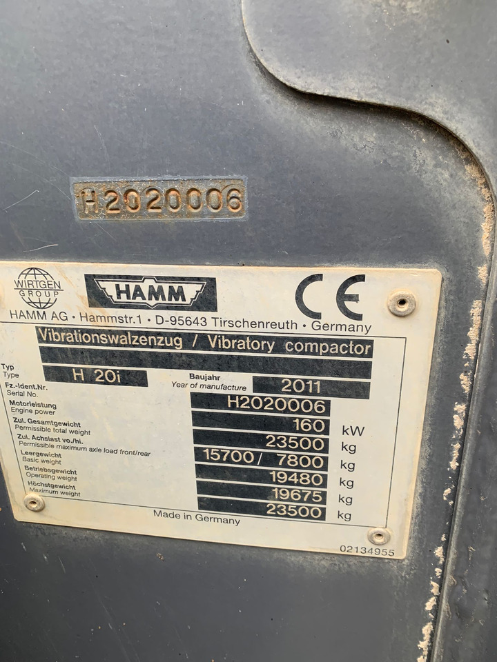 HAMM H 20 I - Kompaktor: obrázok 1 HAMM H 20 I - Kompaktor: obrázok 1