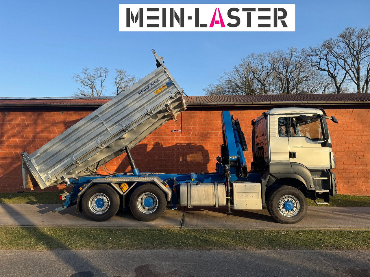 MAN Aufbau Meiller Bordmatik + HMF 1330 K4 15m Funk - Sklápač, Auto s hydraulickou rukou: obrázok 5 MAN Aufbau Meiller Bordmatik + HMF 1330 K4 15m Funk - Sklápač, Auto s hydraulickou rukou: obrázok 5