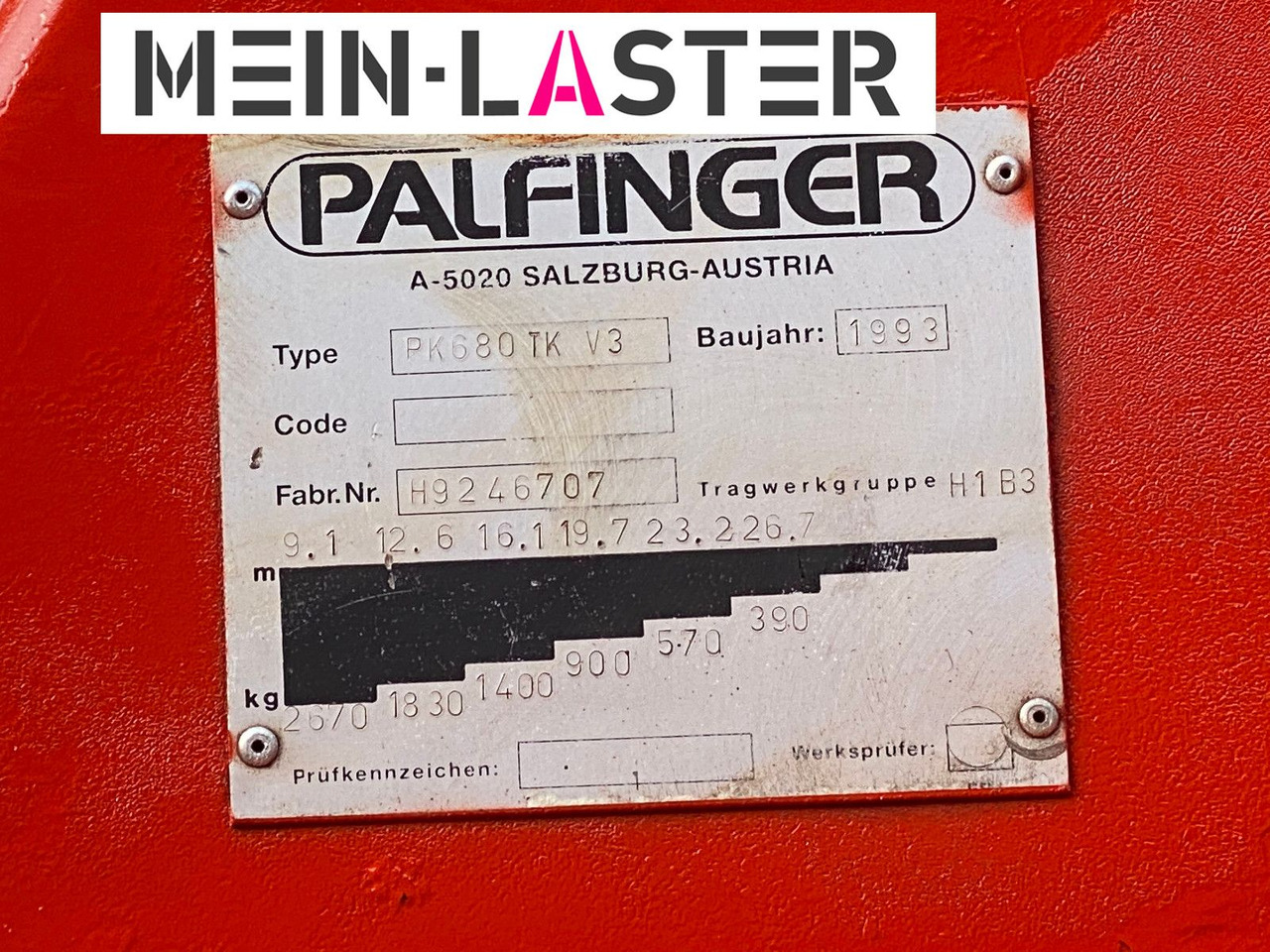 Mercedes-Benz Palfinger PK 680 TK 26,7 m-max.2.410 kg -Funk FB - Auto s hydraulickou rukou: obrázok 5 Mercedes-Benz Palfinger PK 680 TK 26,7 m-max.2.410 kg -Funk FB - Auto s hydraulickou rukou: obrázok 5