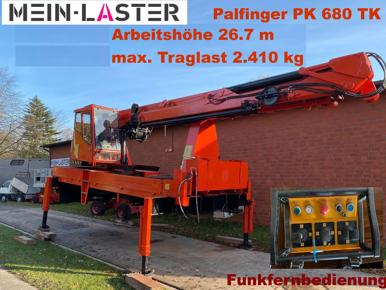 Mercedes-Benz Palfinger PK 680 TK 26,7 m-max.2.410 kg -Funk FB - Auto s hydraulickou rukou: obrázok 1 Mercedes-Benz Palfinger PK 680 TK 26,7 m-max.2.410 kg -Funk FB - Auto s hydraulickou rukou: obrázok 1