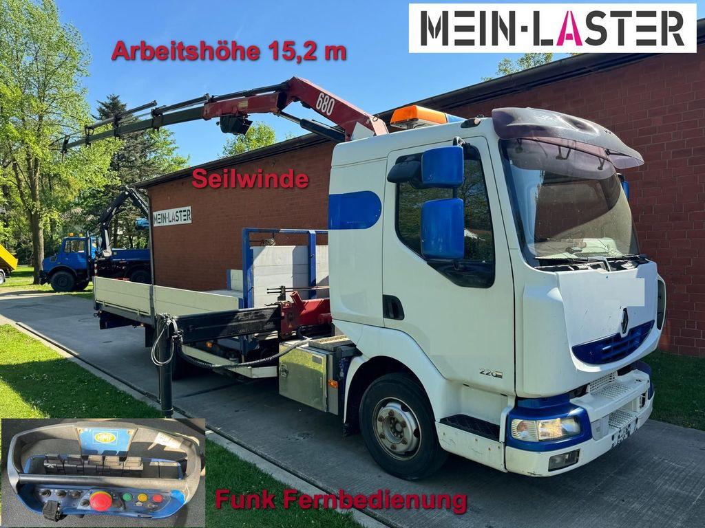 Renault Midlum 220 HMF 683 K4 15m-400 Kg Funk Seilwinde - Auto s hydraulickou rukou, Valníkový/ Plošinový nákladný automobil: obrázok 1 Renault Midlum 220 HMF 683 K4 15m-400 Kg Funk Seilwinde - Auto s hydraulickou rukou, Valníkový/ Plošinový nákladný automobil: obrázok 1