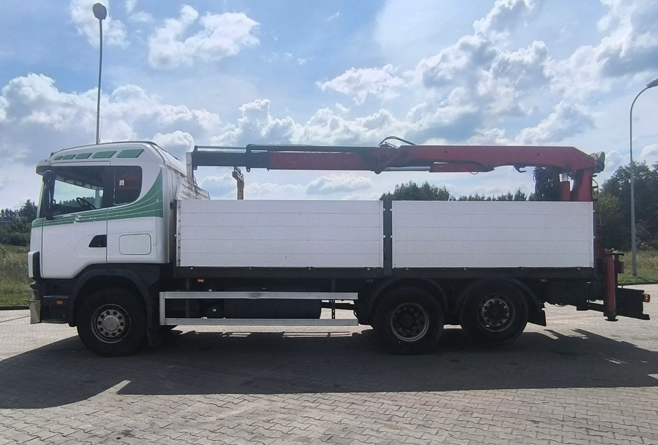 SCANIA 144.460 - Valníkový/ Plošinový nákladný automobil, Auto s hydraulickou rukou: obrázok 4 SCANIA 144.460 - Valníkový/ Plošinový nákladný automobil, Auto s hydraulickou rukou: obrázok 4