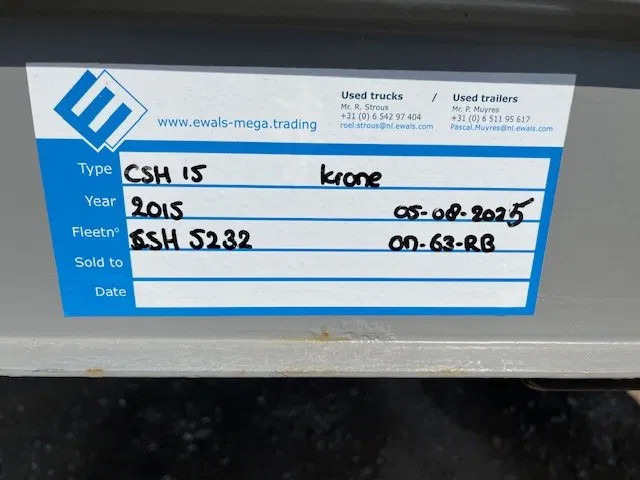 Krone 5x 2015 MEGA P400 HUCKEPACK FLAT - Plošinový/ Valníkový náves: obrázok 2 Krone 5x 2015 MEGA P400 HUCKEPACK FLAT - Plošinový/ Valníkový náves: obrázok 2