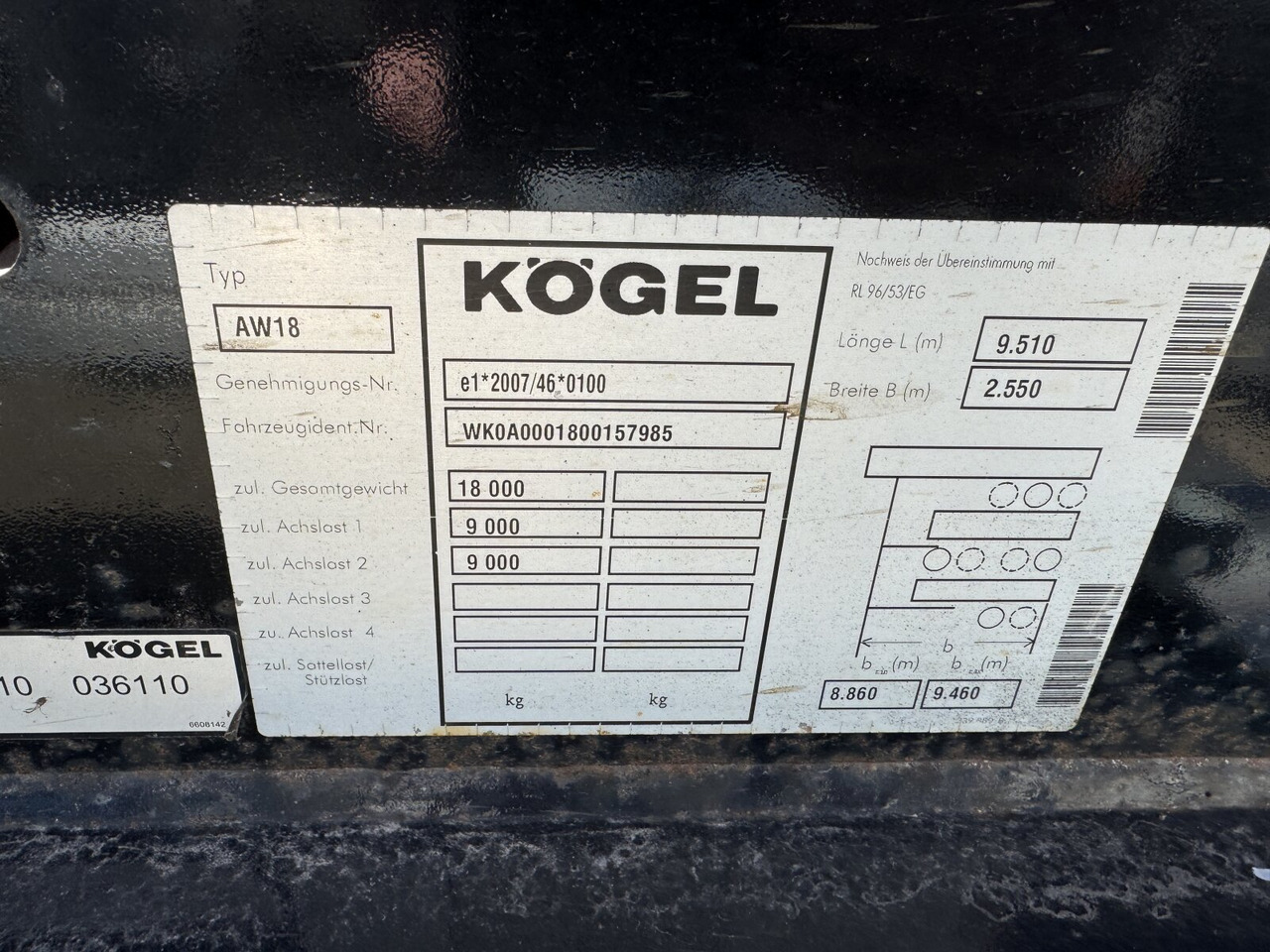 Kögel AW 18 AW 18 - Príves preprava kontajnerov/ Výmenná nadstavba: obrázok 2 Kögel AW 18 AW 18 - Príves preprava kontajnerov/ Výmenná nadstavba: obrázok 2