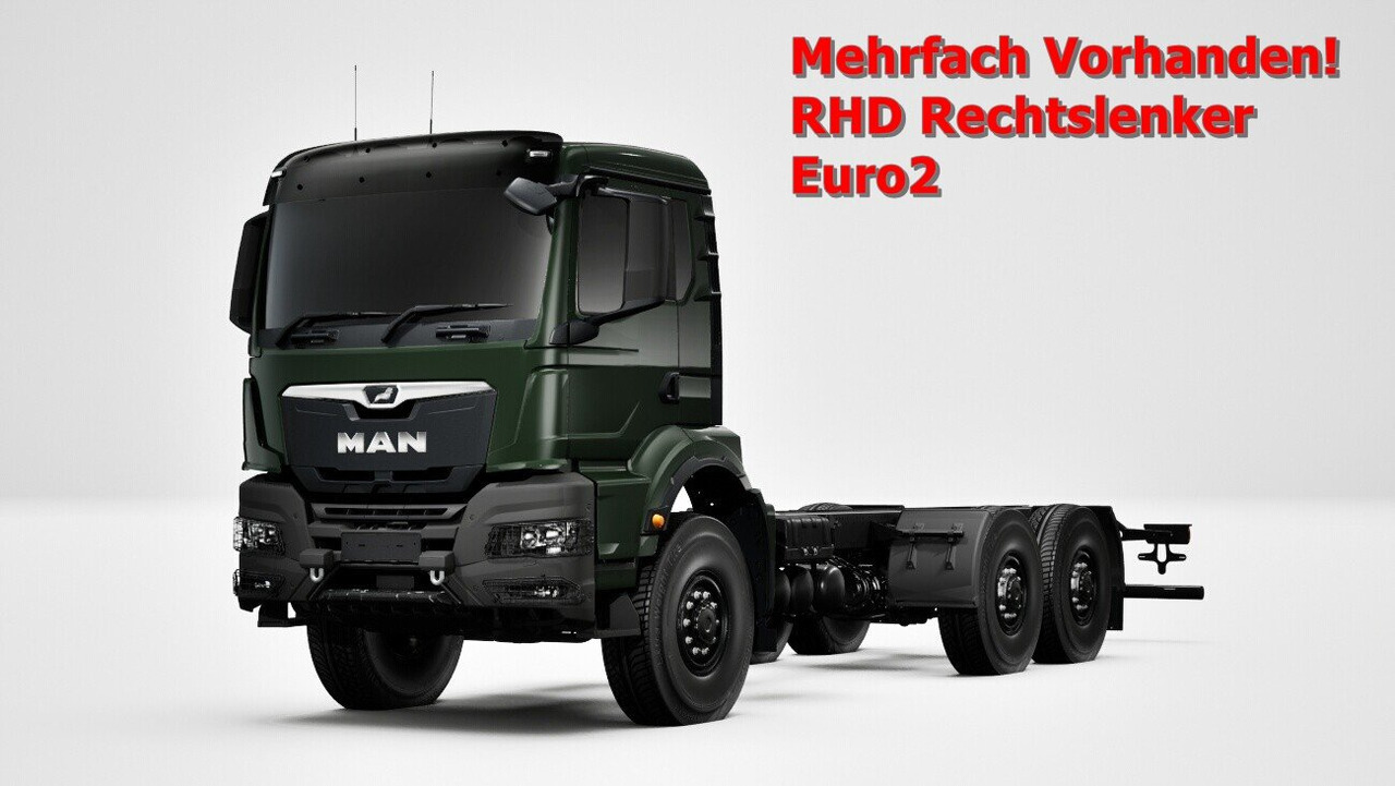 MAN TGS 33.440 6x6 BB CH RHD TGS 33.440 6x6 BB CH RHD, Euro2, Rechtslenker, Einzelbereifung - Podvozek s kabinou: obrázok 1 MAN TGS 33.440 6x6 BB CH RHD TGS 33.440 6x6 BB CH RHD, Euro2, Rechtslenker, Einzelbereifung - Podvozek s kabinou: obrázok 1