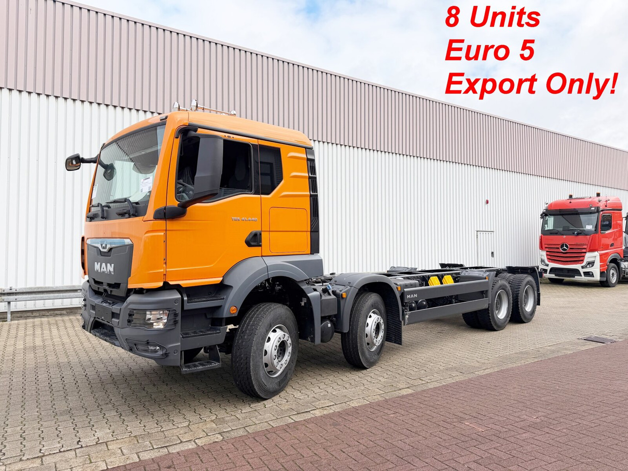 MAN TGS 41.440 8x4 BB CH TGS 41.440 8x4 BB CH, Retarder, MEHRFACH VORHANDEN! - Podvozek s kabinou: obrázok 1 MAN TGS 41.440 8x4 BB CH TGS 41.440 8x4 BB CH, Retarder, MEHRFACH VORHANDEN! - Podvozek s kabinou: obrázok 1