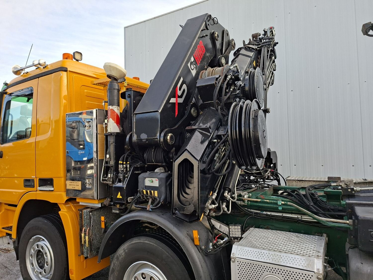 Hákový nosič kontajnerov, Auto s hydraulickou rukou Mercedes-Benz Actros 4146 K 8x4/4 Actros 4146 K 8x4/4, Retarder, Kran Hiab XS 477 E-7 HiPro, Bj. 2010, Flyjib, Seilwinde, Funk: obrázok 13 Hákový nosič kontajnerov, Auto s hydraulickou rukou Mercedes-Benz Actros 4146 K 8x4/4 Actros 4146 K 8x4/4, Retarder, Kran Hiab XS 477 E-7 HiPro, Bj. 2010, Flyjib, Seilwinde, Funk: obrázok 13