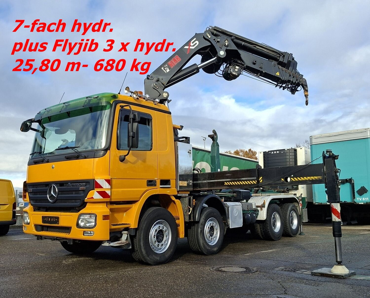 Mercedes-Benz Actros 4146 K 8x4/4 Actros 4146 K 8x4/4, Retarder, Kran Hiab XS 477 E-7 HiPro, Flyjib, Seilwinde, Funk - Hákový nosič kontajnerov, Auto s hydraulickou rukou: obrázok 1 Mercedes-Benz Actros 4146 K 8x4/4 Actros 4146 K 8x4/4, Retarder, Kran Hiab XS 477 E-7 HiPro, Flyjib, Seilwinde, Funk - Hákový nosič kontajnerov, Auto s hydraulickou rukou: obrázok 1