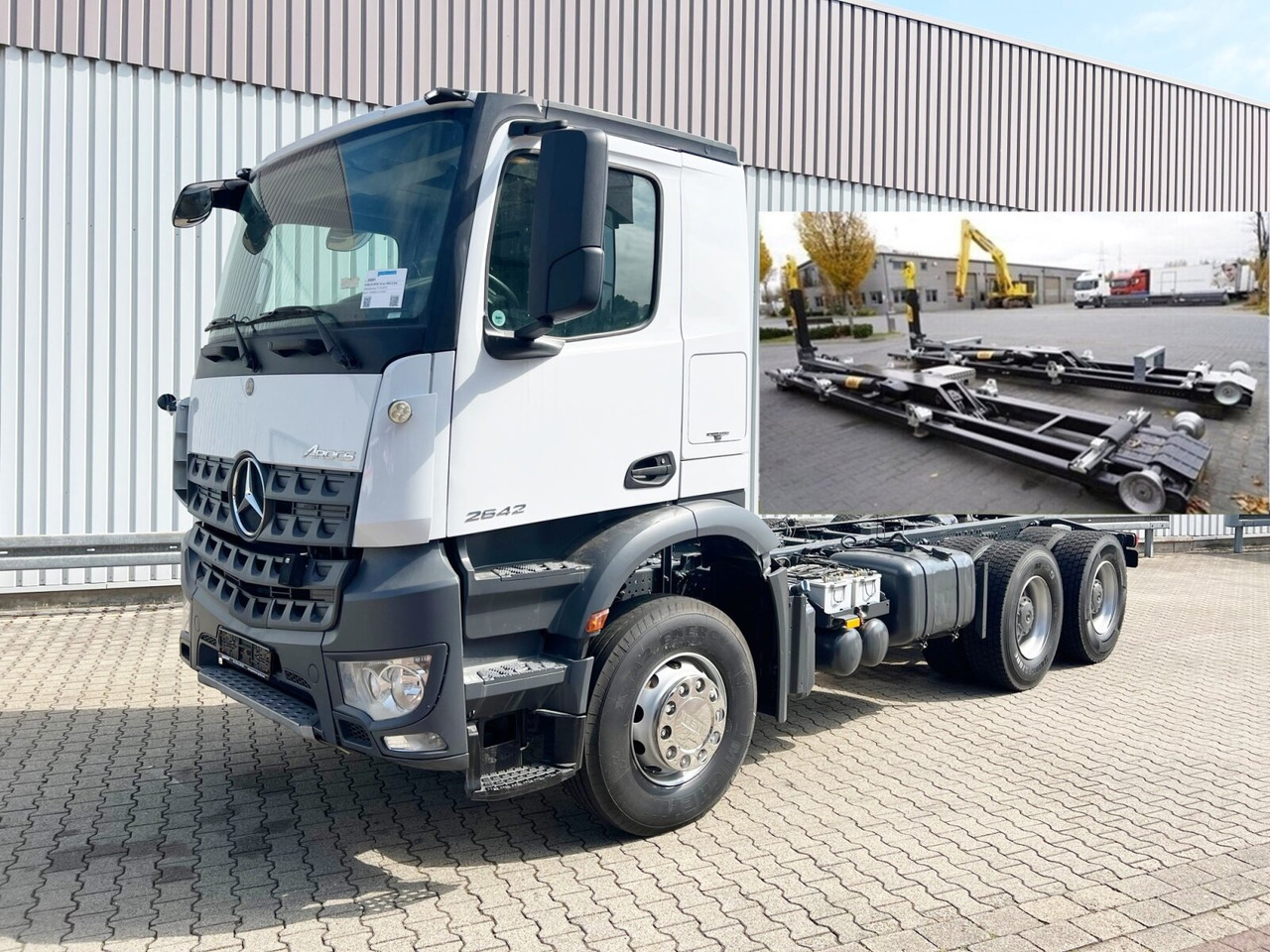 Mercedes-Benz Arocs 2642/45 K 6x4 Arocs 2642/45 K 6x4/33 , Retarder, Motorabtrieb - Hákový nosič kontajnerov: obrázok 1 Mercedes-Benz Arocs 2642/45 K 6x4 Arocs 2642/45 K 6x4/33 , Retarder, Motorabtrieb - Hákový nosič kontajnerov: obrázok 1