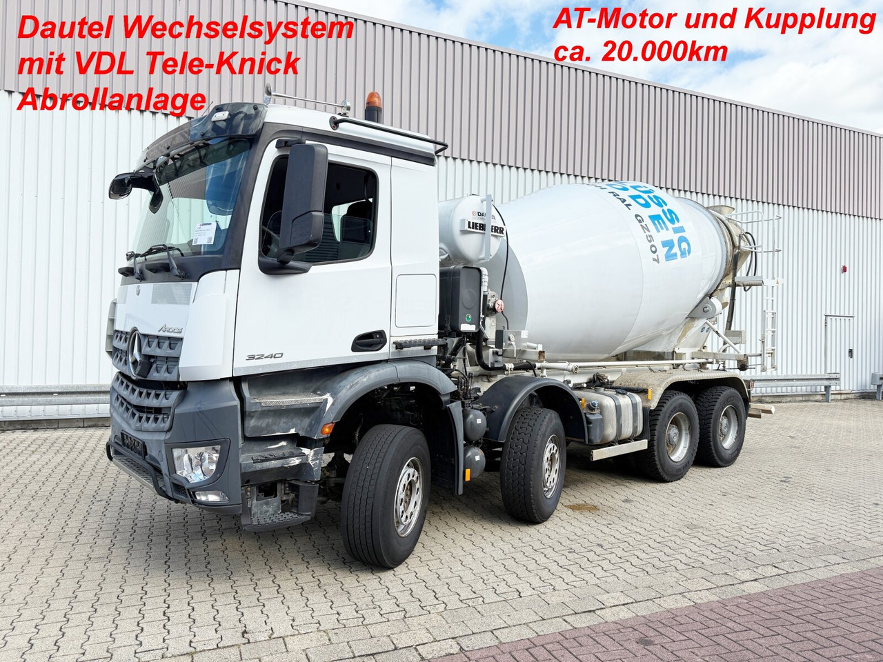 Mercedes-Benz Arocs 3240 8x4 Arocs 3240 8x4, 9 cbm Liebherr HTM 904 F - Domiešavač: obrázok 1 Mercedes-Benz Arocs 3240 8x4 Arocs 3240 8x4, 9 cbm Liebherr HTM 904 F - Domiešavač: obrázok 1