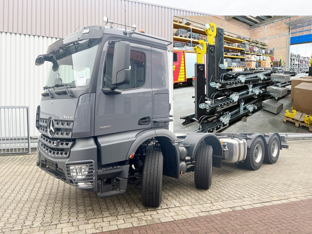 Mercedes-Benz Arocs 3251 L 8x4/4 Arocs 3251 L 8x4/4, Motorabtrieb - Hákový nosič kontajnerov: obrázok 1 Mercedes-Benz Arocs 3251 L 8x4/4 Arocs 3251 L 8x4/4, Motorabtrieb - Hákový nosič kontajnerov: obrázok 1