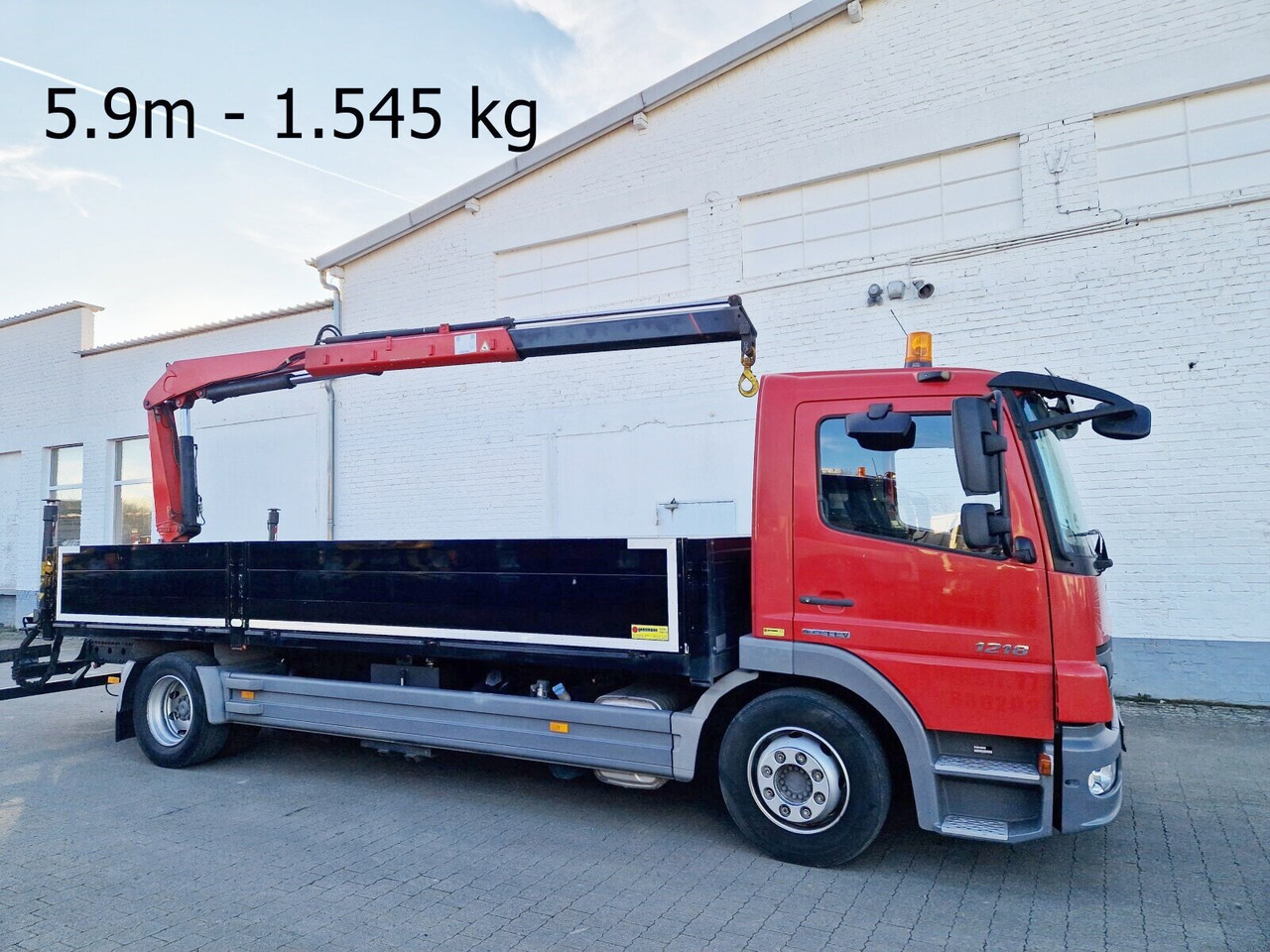 Mercedes-Benz Atego 1218 L 4x2 1218 L 4x2, Fassi Kran F 95A21 5.9m-1.545 kg, - Auto s hydraulickou rukou: obrázok 1 Mercedes-Benz Atego 1218 L 4x2 1218 L 4x2, Fassi Kran F 95A21 5.9m-1.545 kg, - Auto s hydraulickou rukou: obrázok 1
