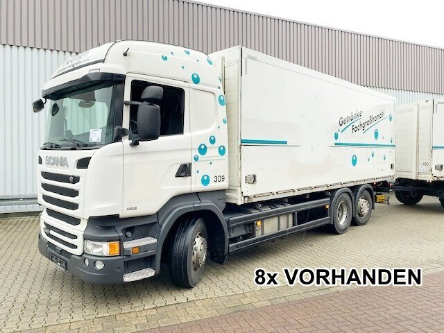 Scania R450 LB 6x2-4 R450 LB 6x2-4 Getränkekoffer, Retarder, Lift-/Lenkachse, Stapleraufnahme - Skříňový nákladní auto: obrázok 1 Scania R450 LB 6x2-4 R450 LB 6x2-4 Getränkekoffer, Retarder, Lift-/Lenkachse, Stapleraufnahme - Skříňový nákladní auto: obrázok 1