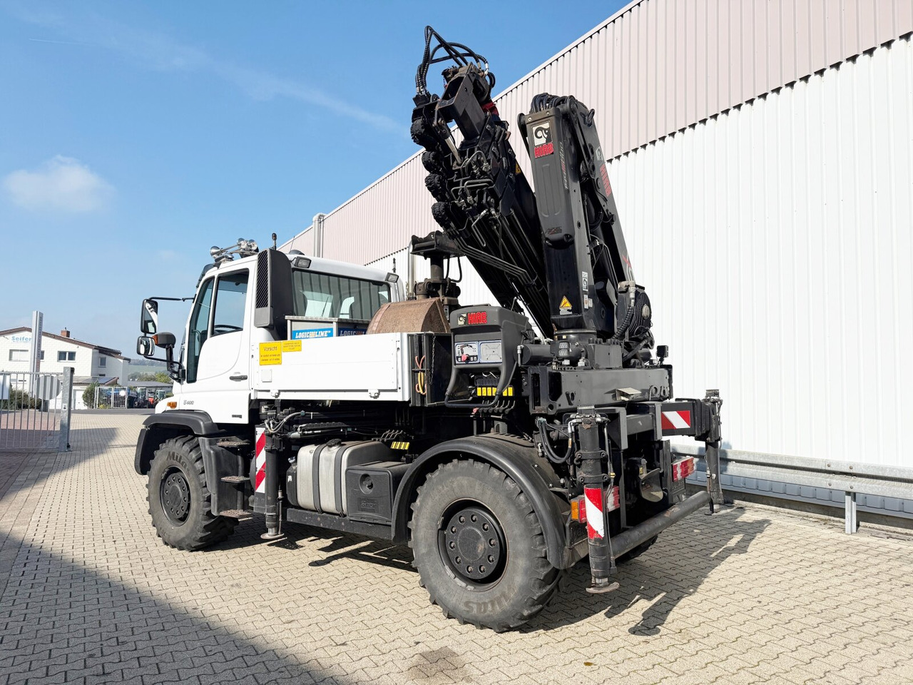 Unimog U400 4x4 U400 4x4, Frontzapfwelle, Heckkran Hiab XS 144-E4 HiDuo, Seilwinde, Funk - Autožeriav: obrázok 2 Unimog U400 4x4 U400 4x4, Frontzapfwelle, Heckkran Hiab XS 144-E4 HiDuo, Seilwinde, Funk - Autožeriav: obrázok 2