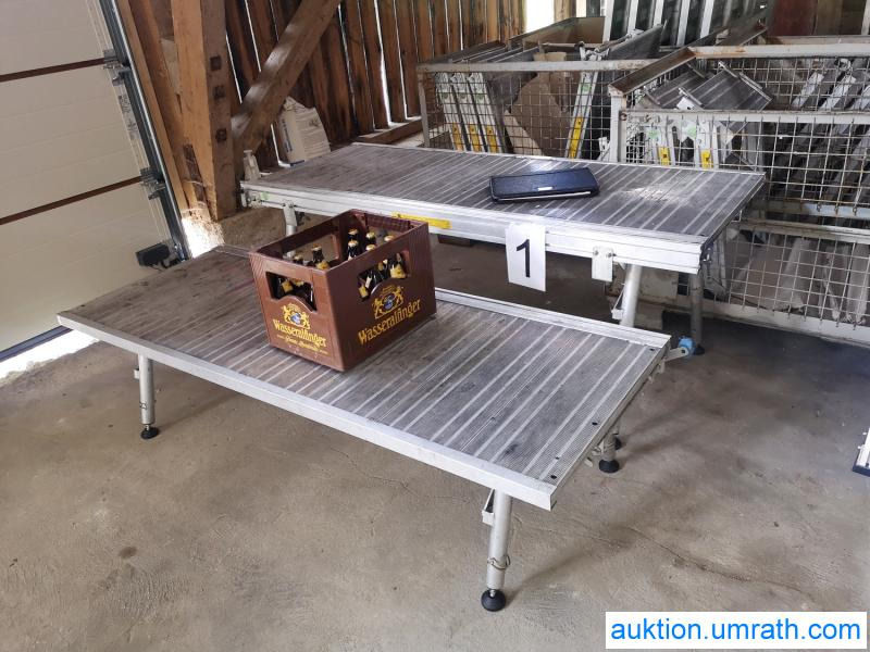 Posten Konvolut Zarges Plattform Laufsteg Bühne Überstieg Gehsteig Sockel Treppen Aluminium hochwertig - Vybavenie garáže/ Dielne: obrázok 2 Posten Konvolut Zarges Plattform Laufsteg Bühne Überstieg Gehsteig Sockel Treppen Aluminium hochwertig - Vybavenie garáže/ Dielne: obrázok 2