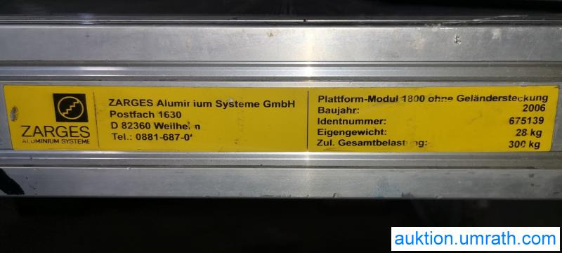 Posten Konvolut Zarges Plattform Laufsteg Bühne Überstieg Gehsteig Sockel Treppen Aluminium hochwertig - Vybavenie garáže/ Dielne: obrázok 4 Posten Konvolut Zarges Plattform Laufsteg Bühne Überstieg Gehsteig Sockel Treppen Aluminium hochwertig - Vybavenie garáže/ Dielne: obrázok 4