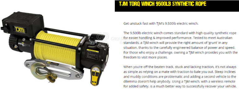 CABLE WINCH – ELECTRIC - Karoséria a exteriér pre Automobil: obrázok 1 CABLE WINCH – ELECTRIC - Karoséria a exteriér pre Automobil: obrázok 1